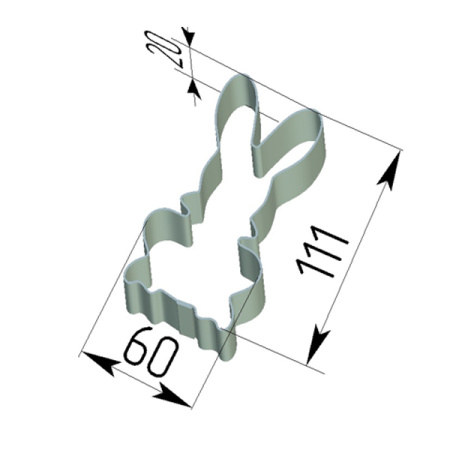 Кондитерская форма Заяц